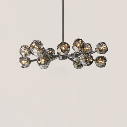 Boule De Cristal Clear Glass Ball Modern Round Chandelier Light