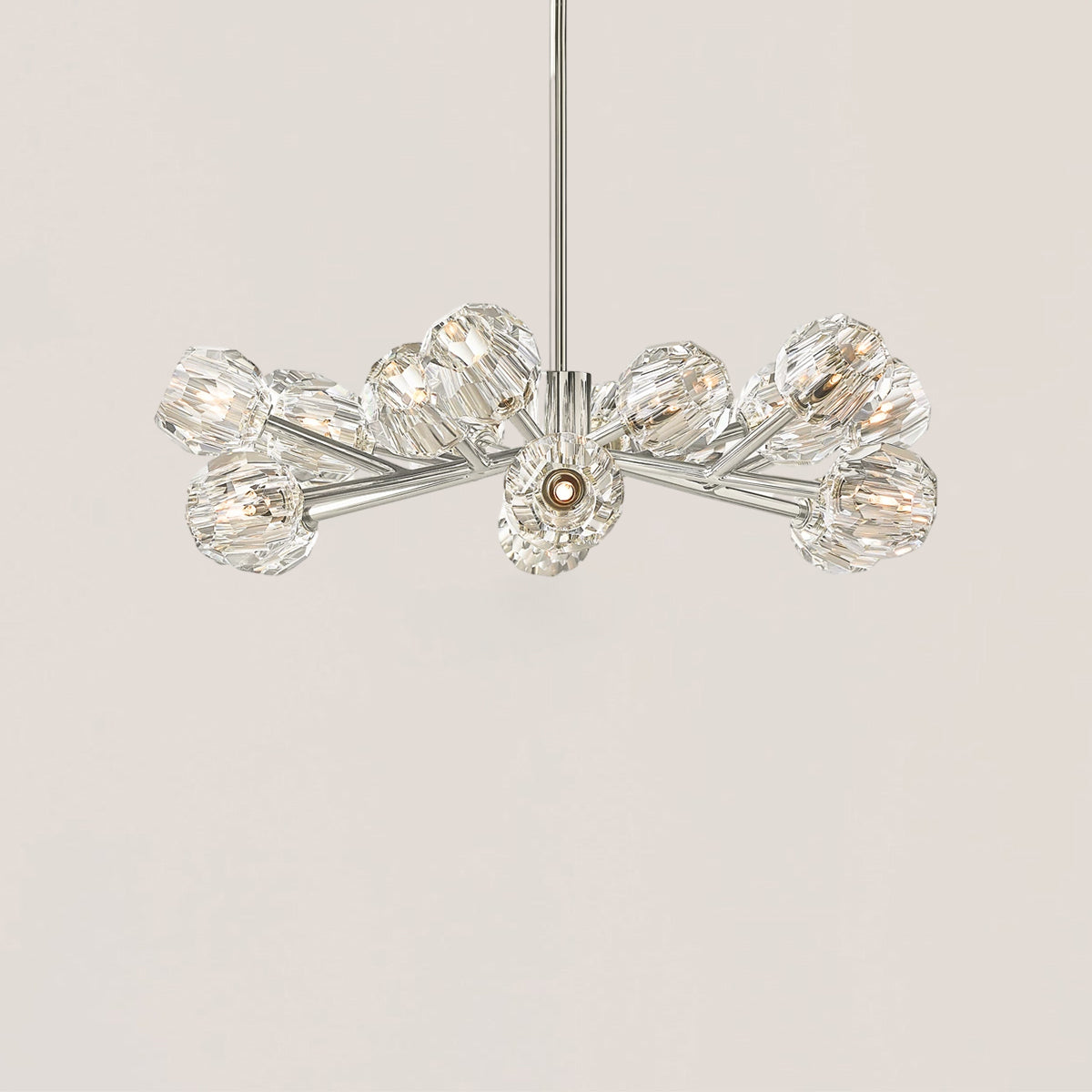 Boule De Cristal Clear Glass Ball Modern Round Chandelier Light