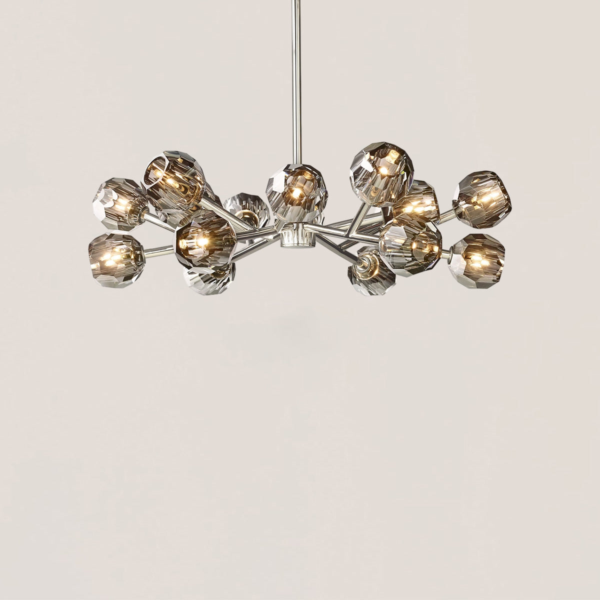 Boule De Cristal Clear Glass Ball Modern Round Chandelier Light