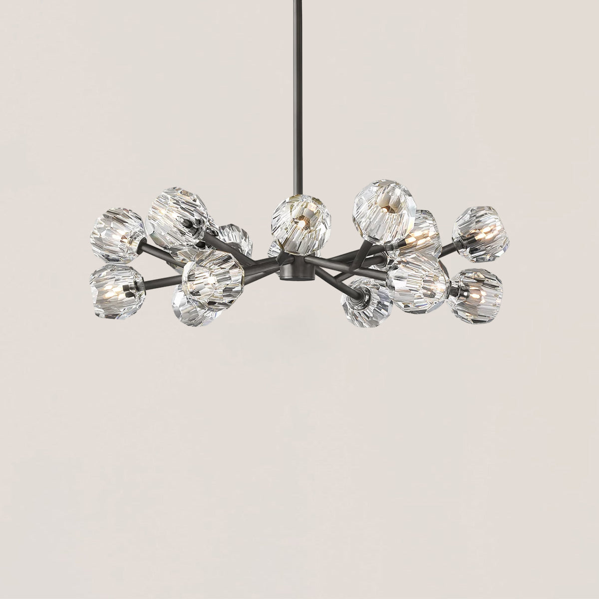 Boule De Cristal Clear Glass Ball Modern Round Chandelier Light