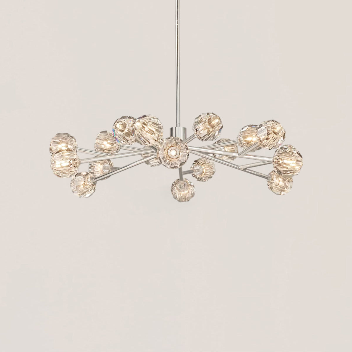 Boule De Cristal Clear Glass Ball Modern Round Chandelier Light