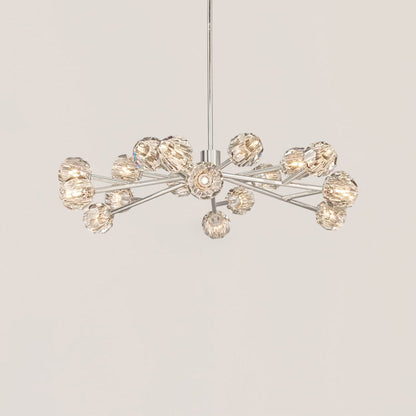 Boule De Cristal Clear Glass Ball Modern Round Chandelier Light