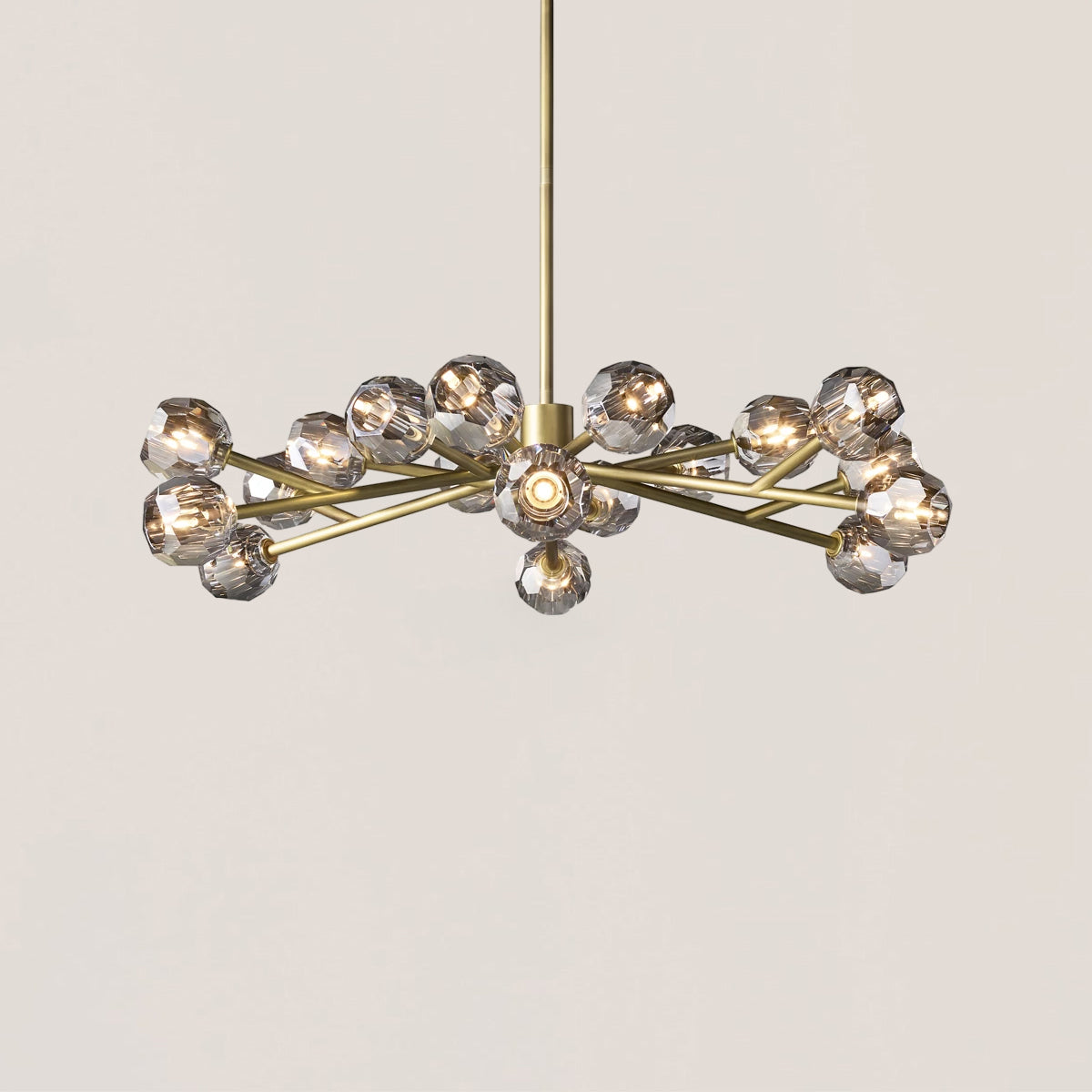 Boule De Cristal Clear Glass Ball Modern Round Chandelier Light