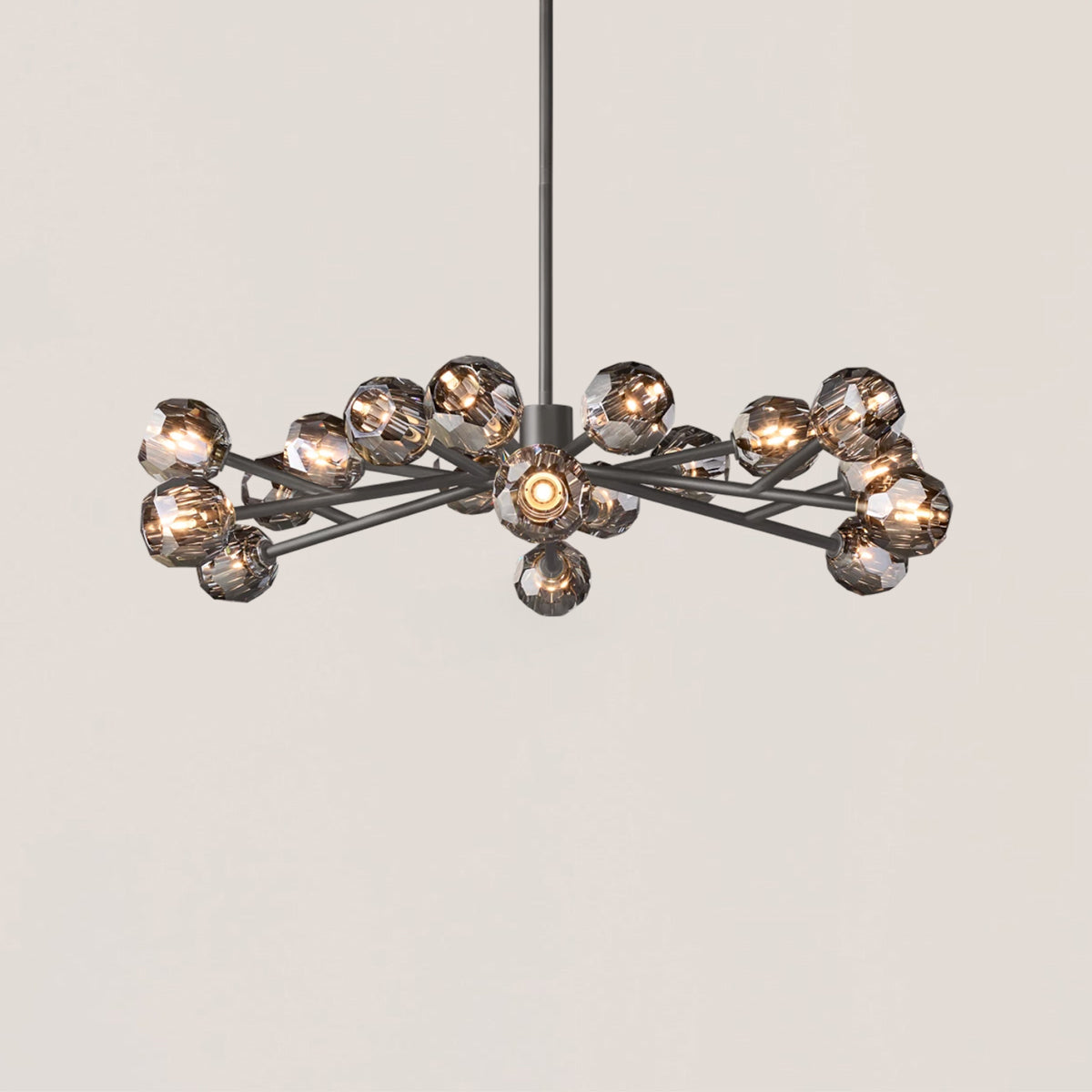 Boule De Cristal Clear Glass Ball Modern Round Chandelier Light