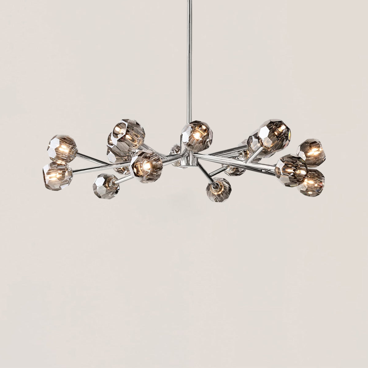 Boule De Cristal Clear Glass Ball Modern Round Chandelier Light