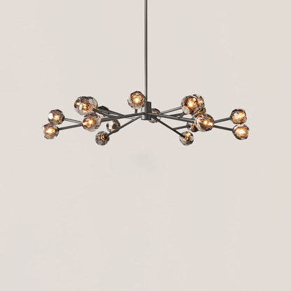 Boule De Cristal Clear Glass Ball Modern Round Chandelier Light