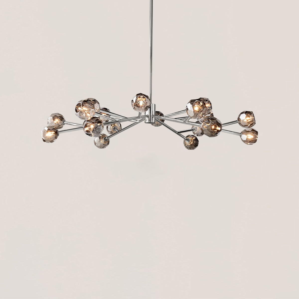 Boule De Cristal Clear Glass Ball Modern Round Chandelier Light