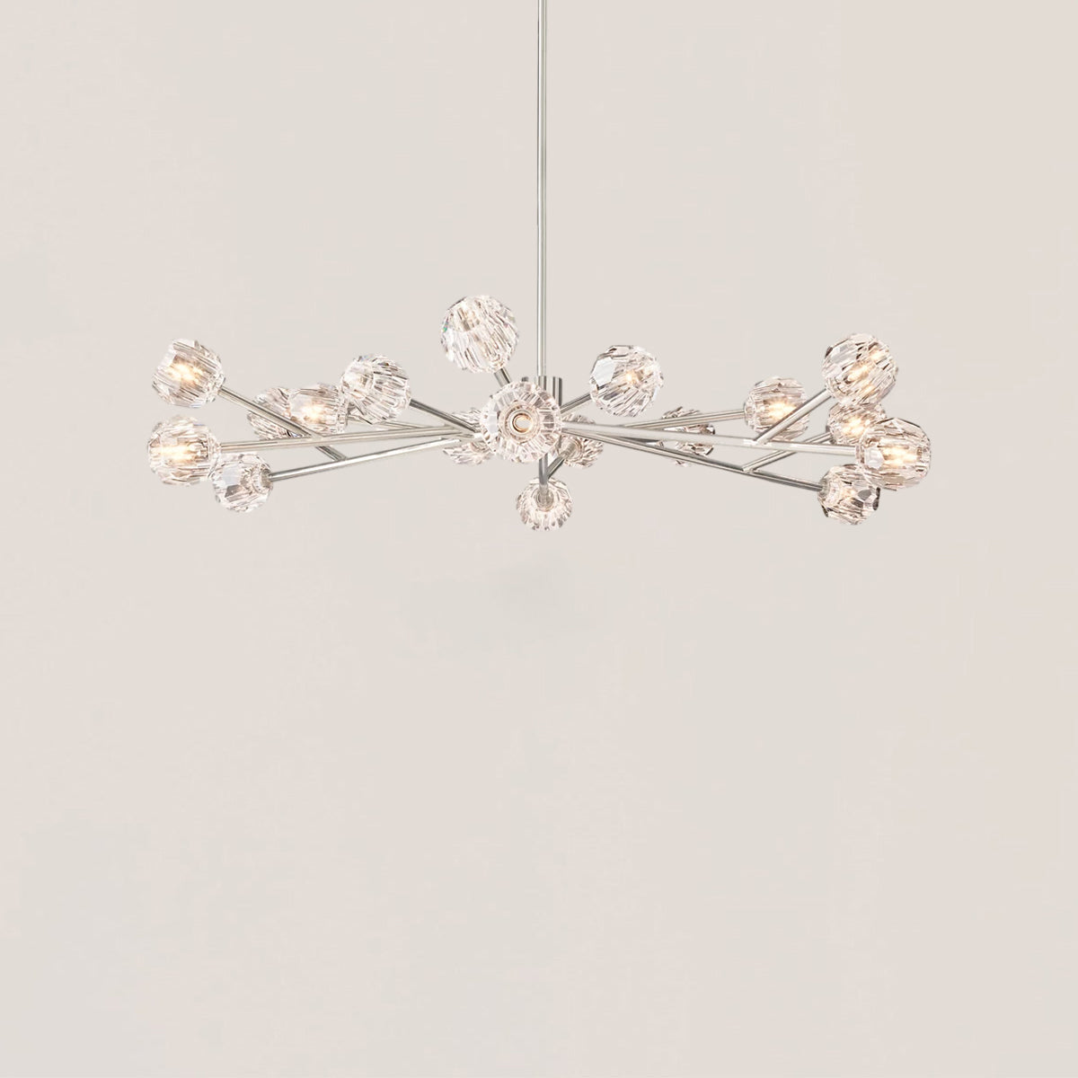 Boule De Cristal Clear Glass Ball Modern Round Chandelier Light