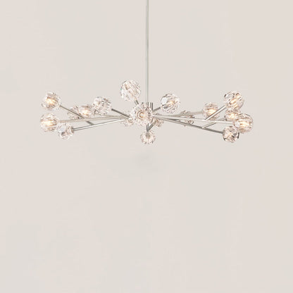 Boule De Cristal Clear Glass Ball Modern Round Chandelier Light