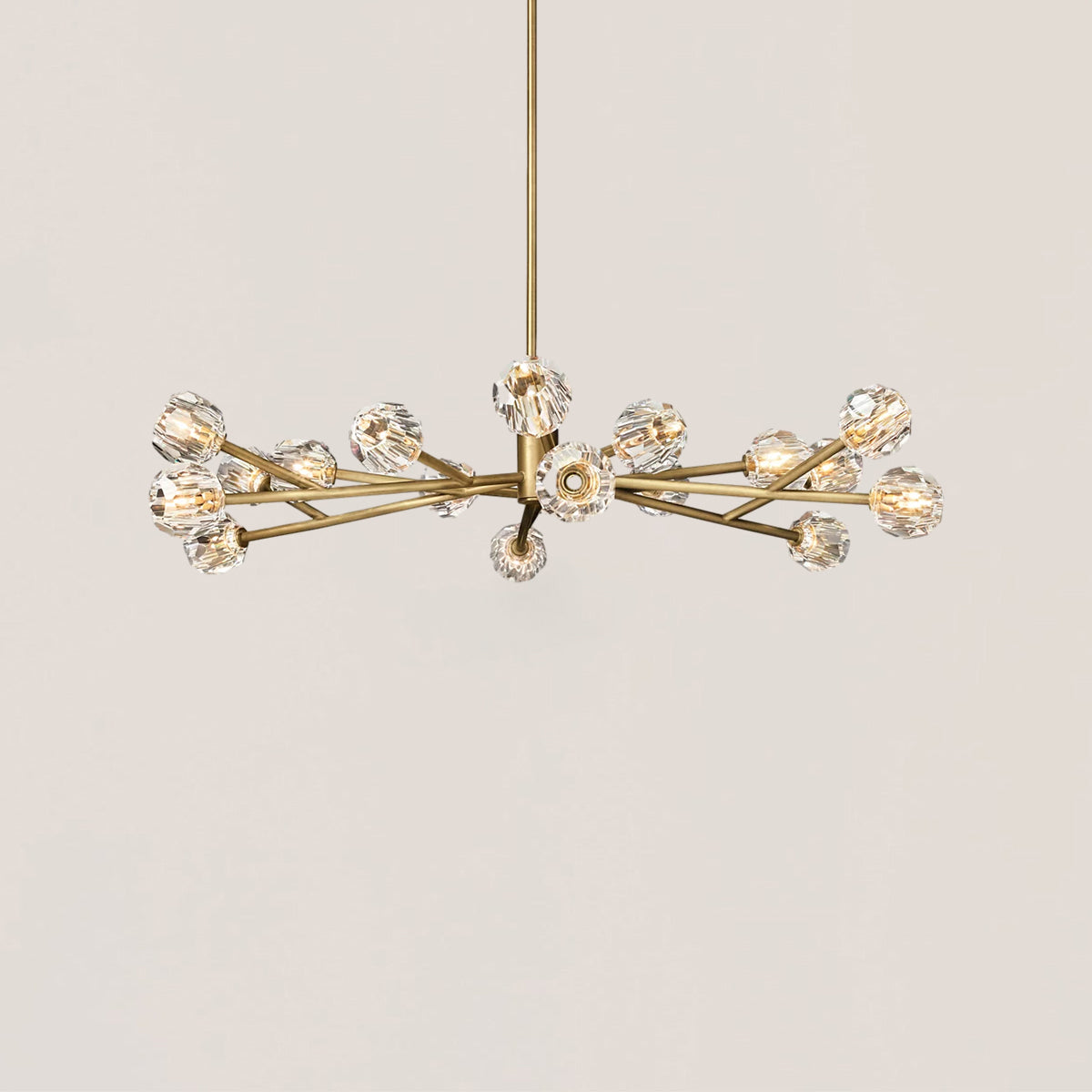 Boule De Cristal Clear Glass Ball Modern Round Chandelier Light