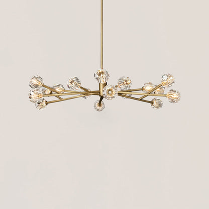 Boule De Cristal Clear Glass Ball Modern Round Chandelier Light