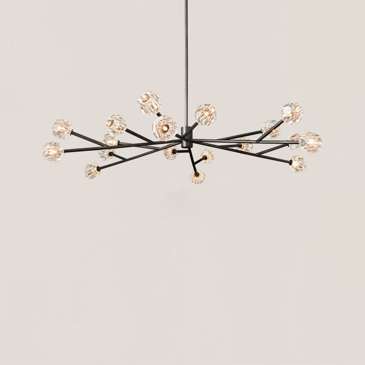 Boule De Cristal Clear Glass Ball Modern Round Chandelier Light