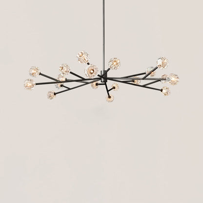 Boule De Cristal Clear Glass Ball Modern Round Chandelier Light