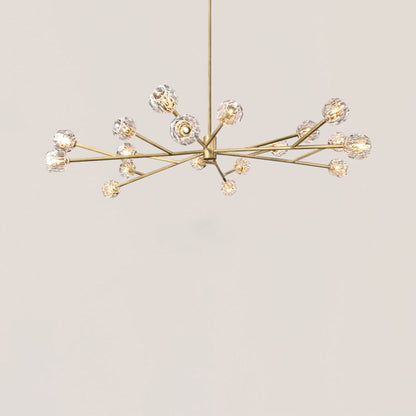 Boule De Cristal Clear Glass Ball Modern Round Chandelier Light