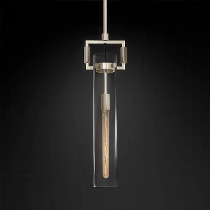 Machinist Glass Cylinder Pendant