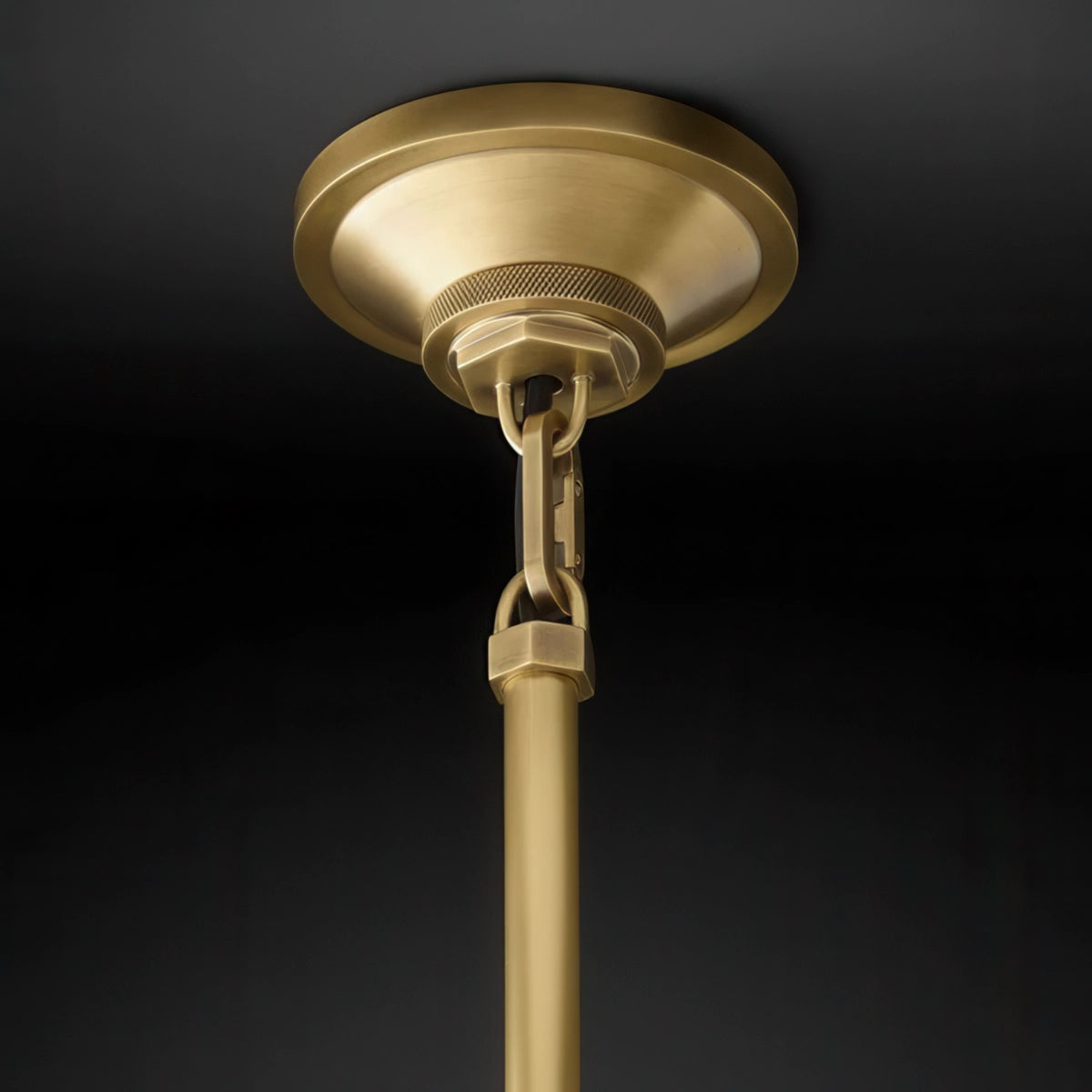 Machinist Milk Glass Cloche Pendant