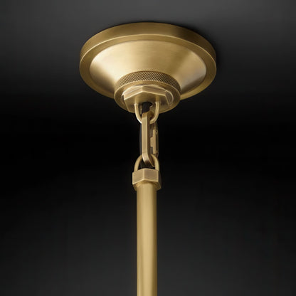 Machinist Milk Glass Cloche Pendant