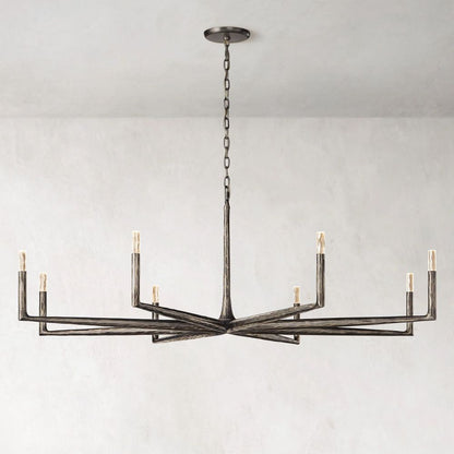 Thaddeus Forged Round Chandelier