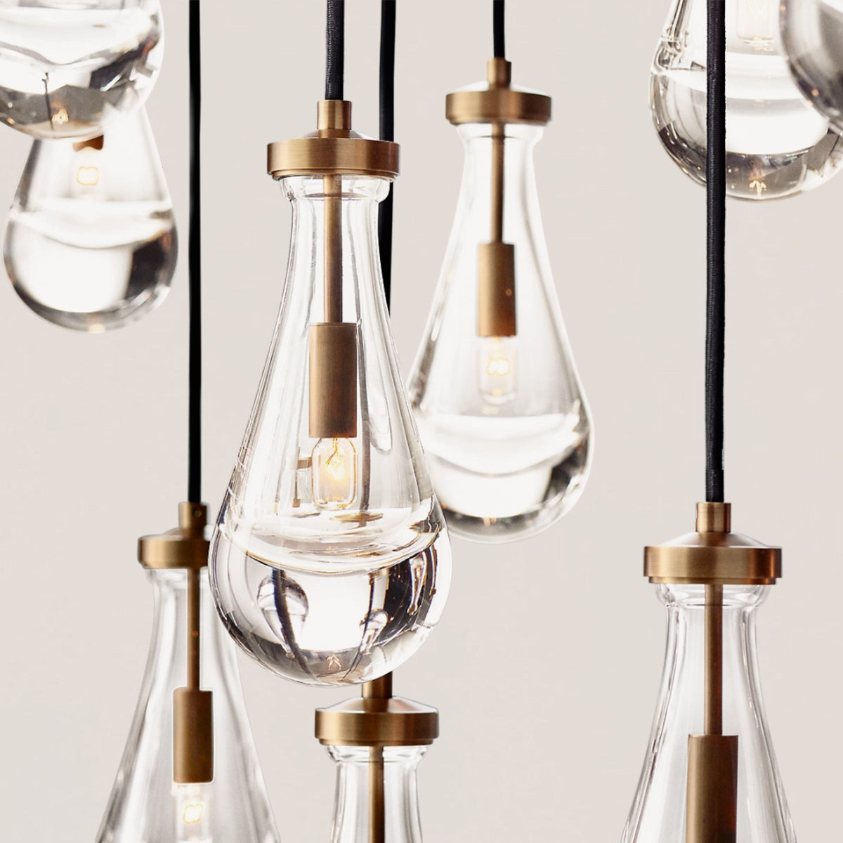 Rain Linear Modern Dining Room Chandelier Light