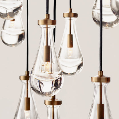 Rain Linear Modern Dining Room Chandelier Light