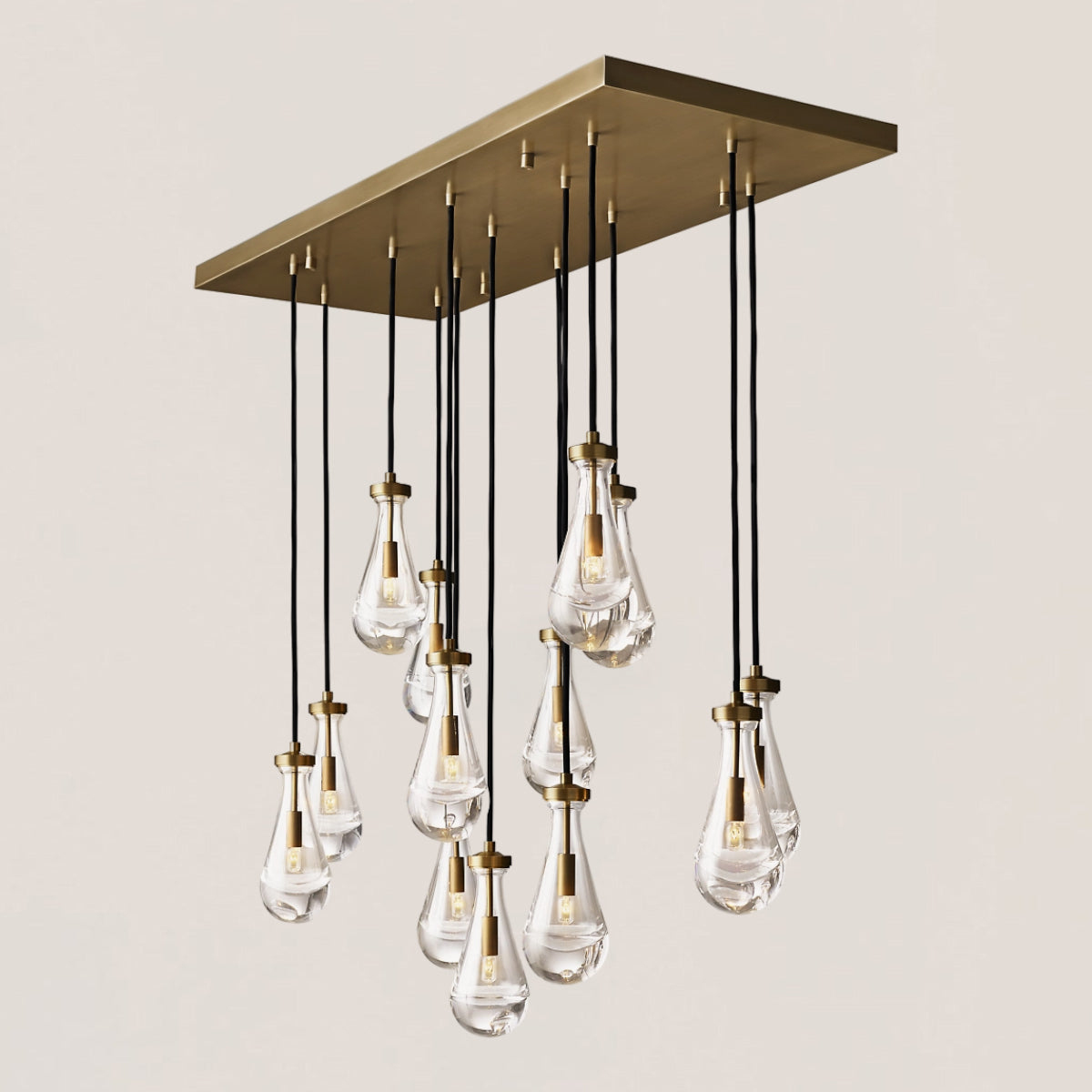 Rain Linear Modern Dining Room Chandelier Light