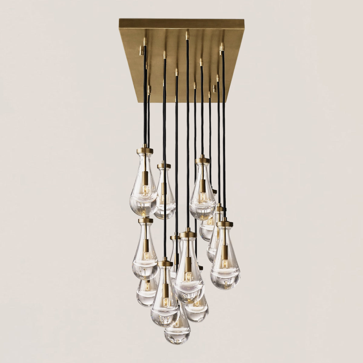 Rain Linear Modern Dining Room Chandelier Light