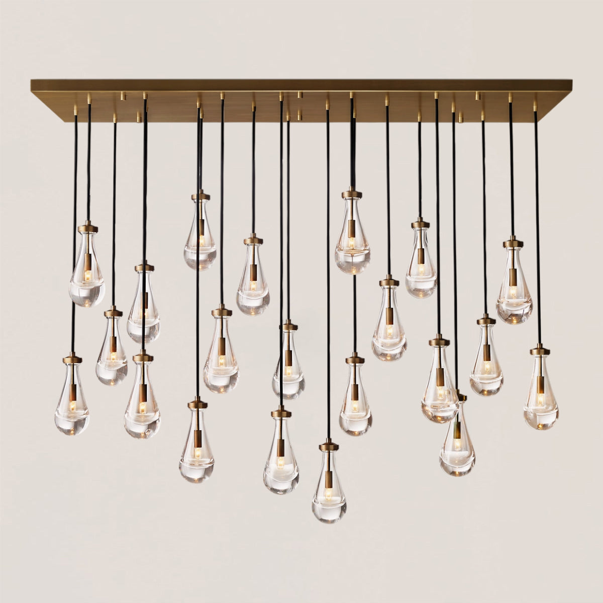 Rain Linear Modern Dining Room Chandelier Light