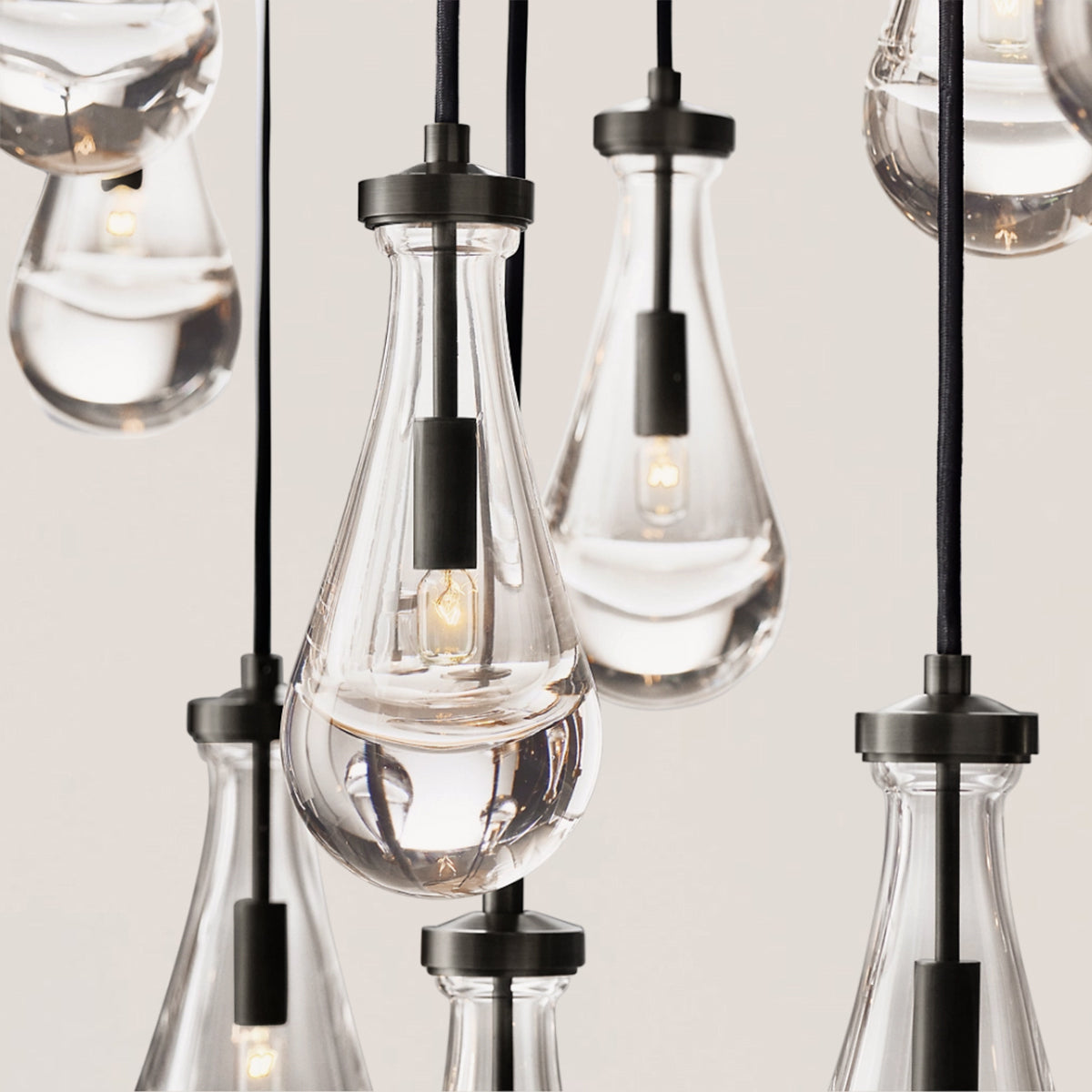 Rain Linear Modern Dining Room Chandelier Light