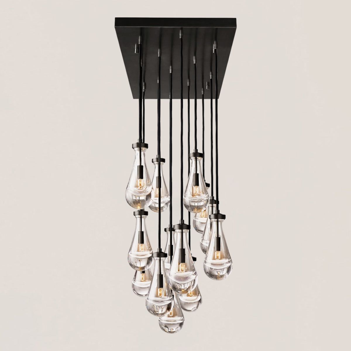 Rain Linear Modern Dining Room Chandelier Light