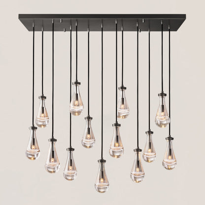 Rain Linear Modern Dining Room Chandelier Light