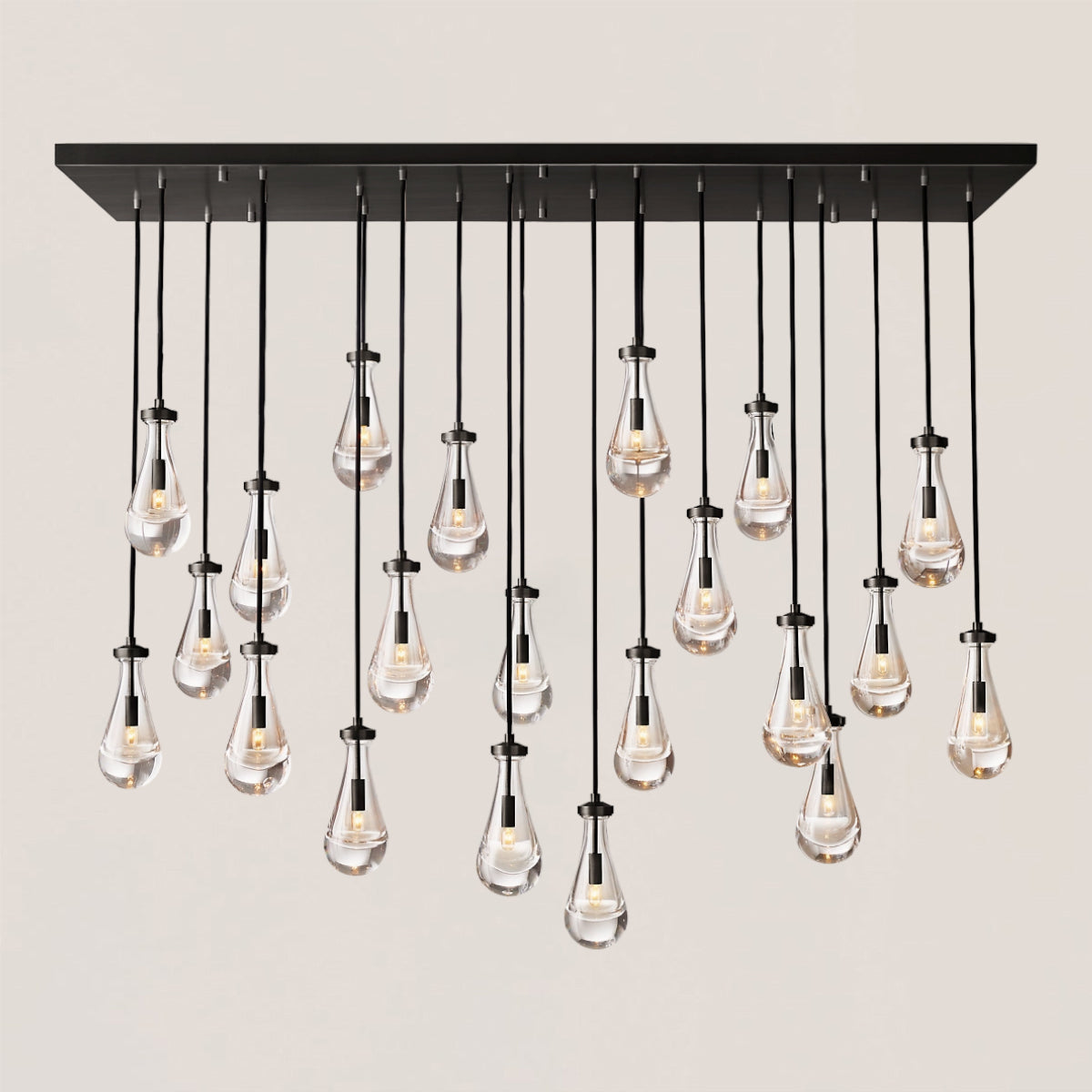Rain Linear Modern Dining Room Chandelier Light