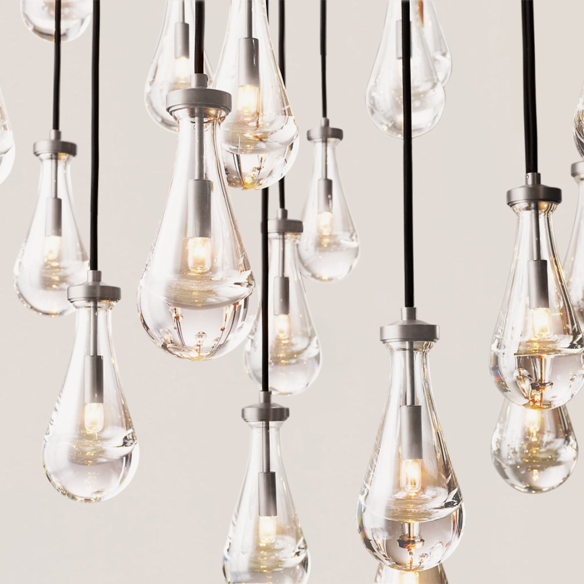 Rain Linear Modern Dining Room Chandelier Light