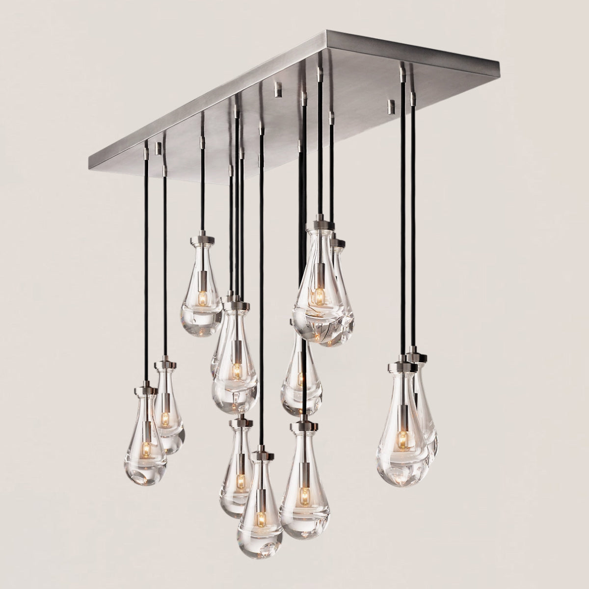 Rain Linear Modern Dining Room Chandelier Light