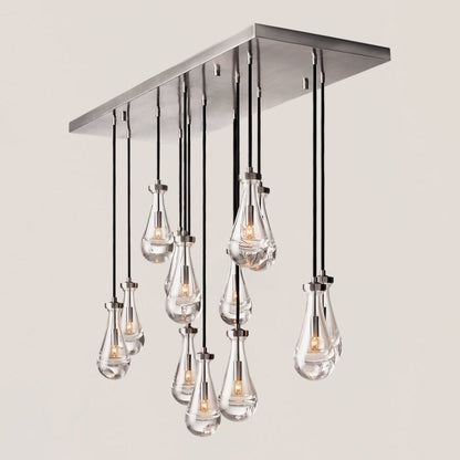 Rain Linear Modern Dining Room Chandelier Light