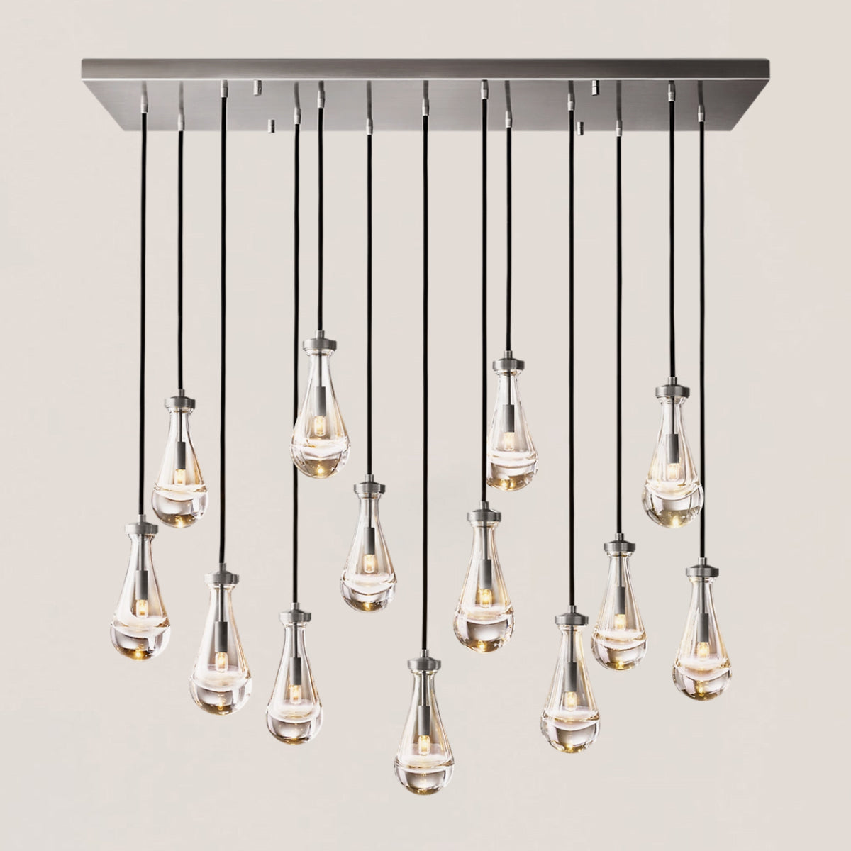 Rain Linear Modern Dining Room Chandelier Light