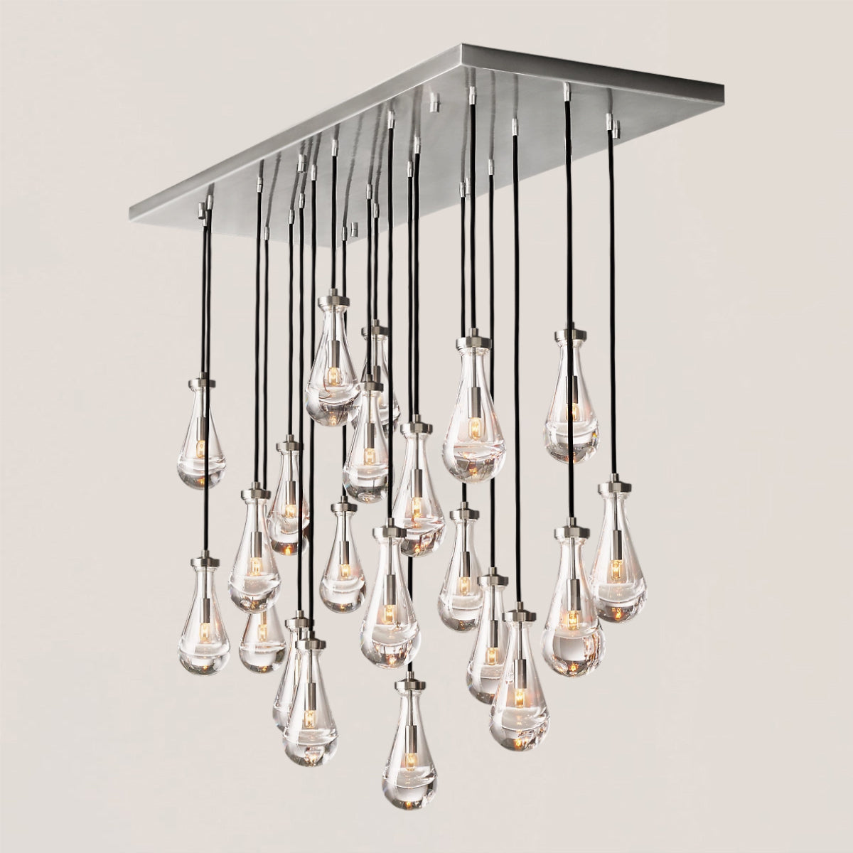 Rain Linear Modern Dining Room Chandelier Light
