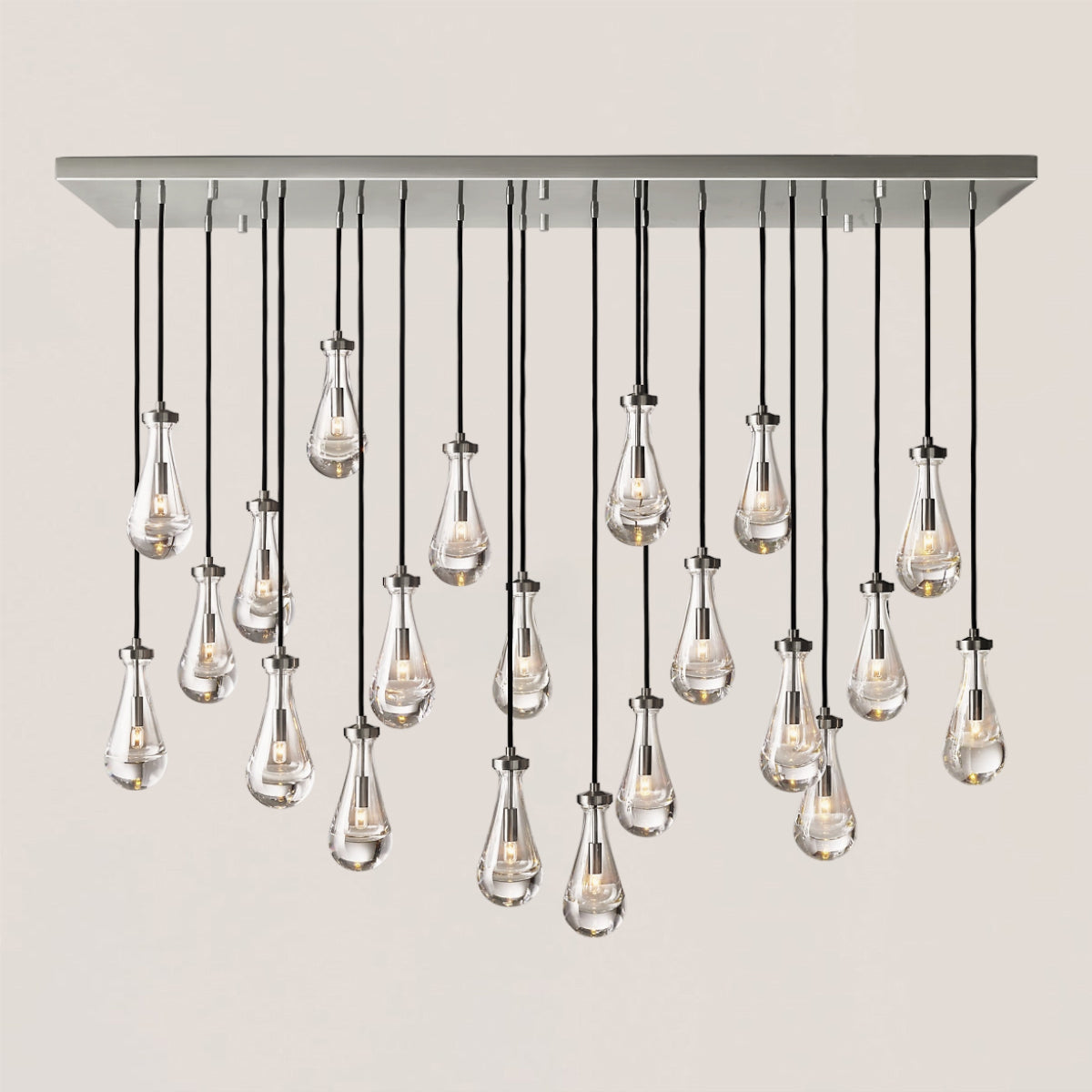 Rain Linear Modern Dining Room Chandelier Light