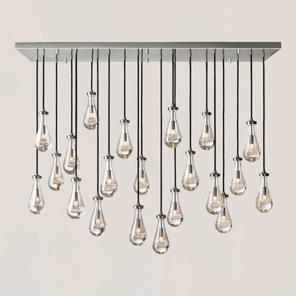 Rain Linear Modern Dining Room Chandelier Light