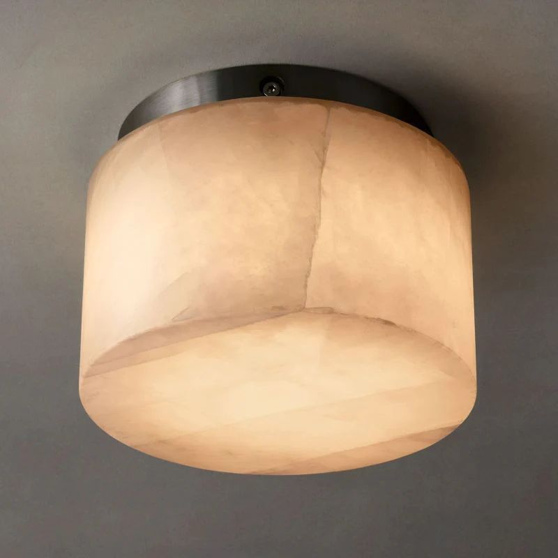 Rivage Calcite Round Flushmount