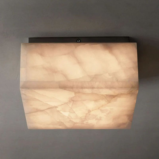 Rivage Calcite Square Flushmount
