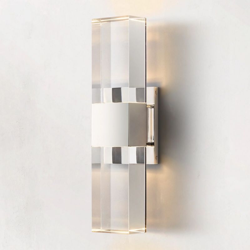 Serra Crystal Linear Sconce