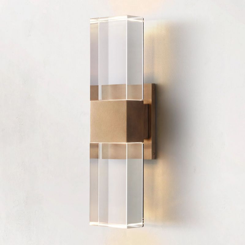 Serra Crystal Linear Sconce