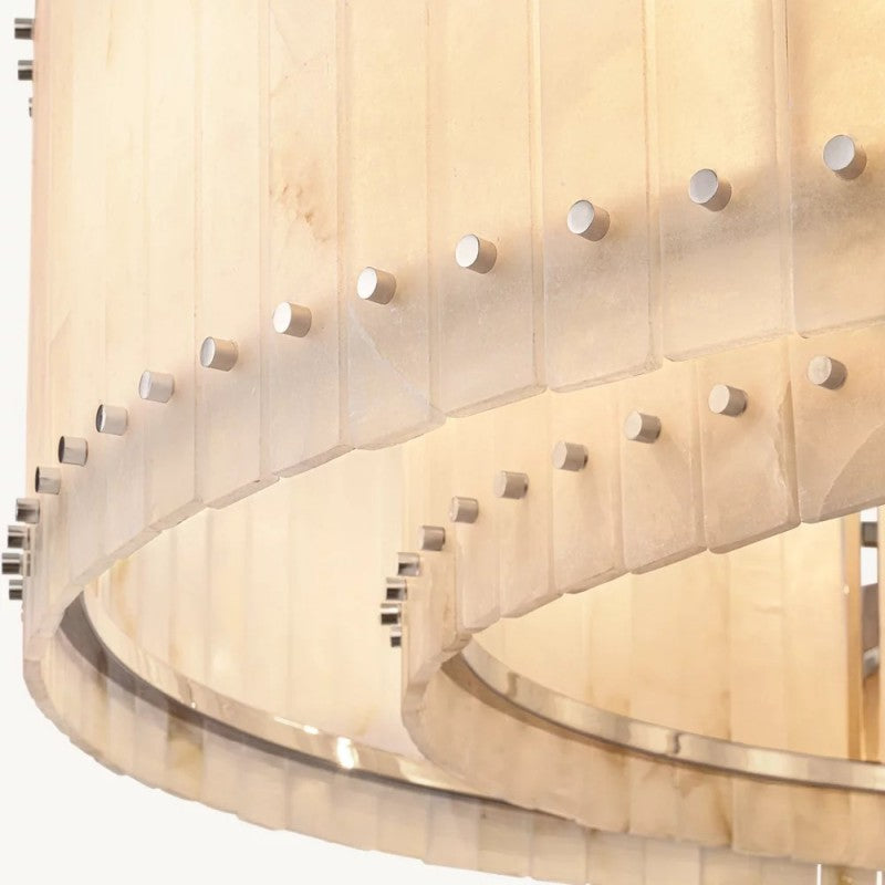 San Marco Alabaster Round Chandelier 60"