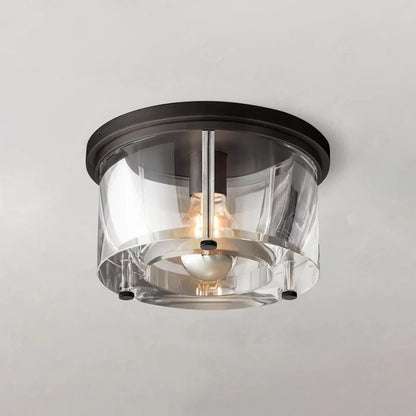 Savile Crystal Round Flushmount