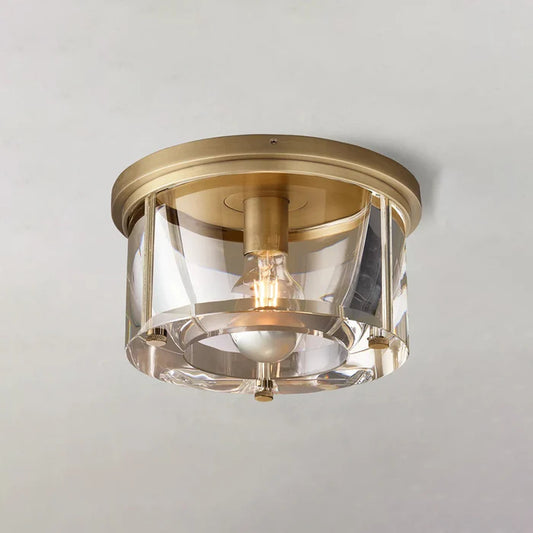 Savile Crystal Round Flushmount