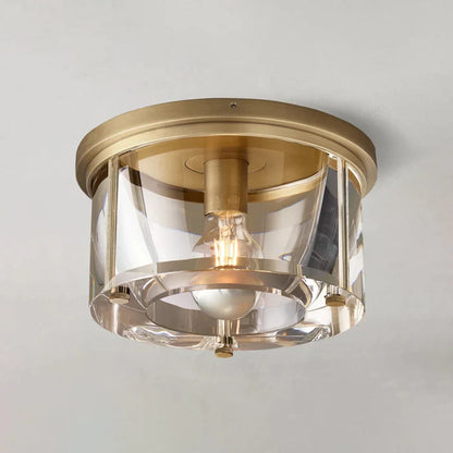 Savile Crystal Round Flushmount