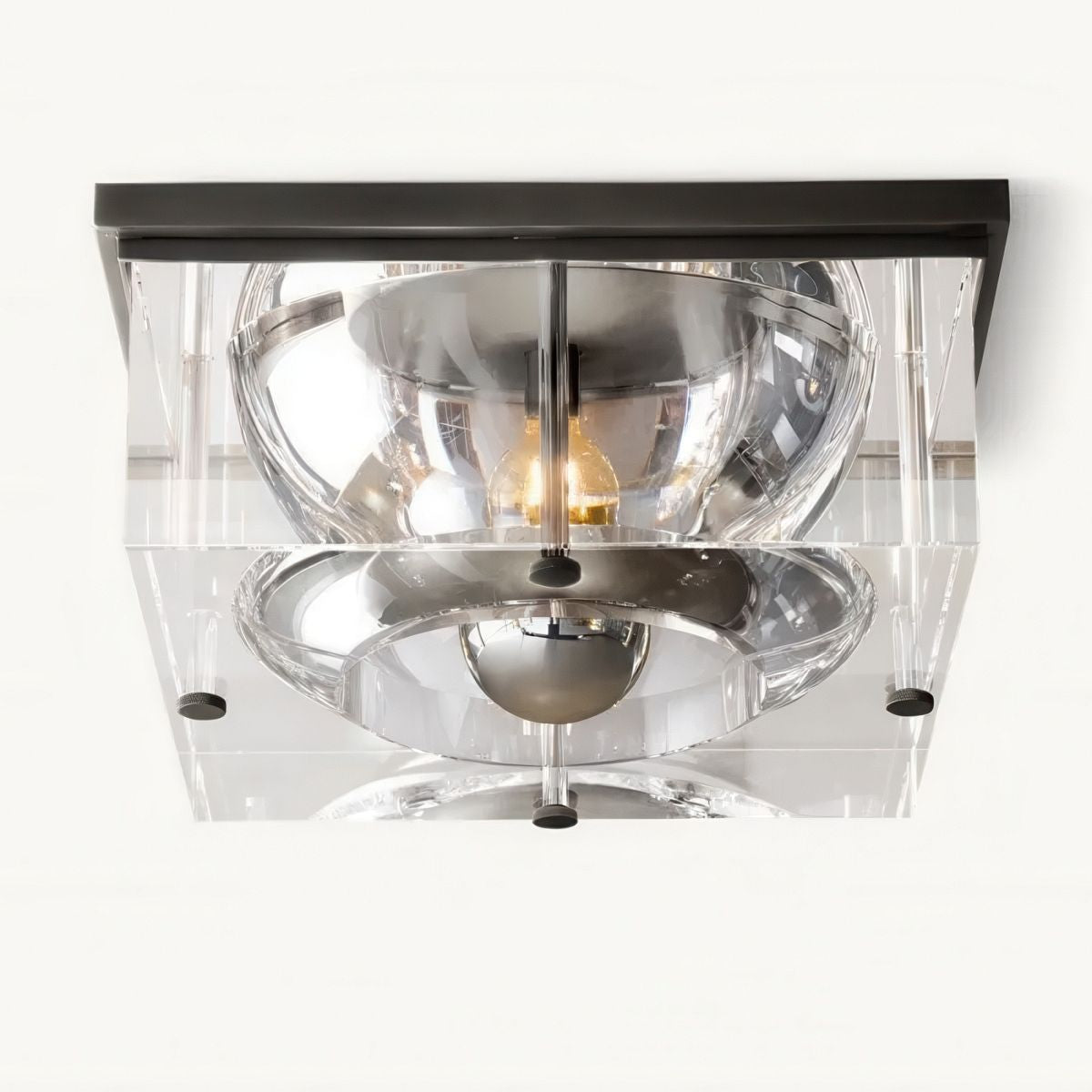 Savile Square Crystal Flushmount