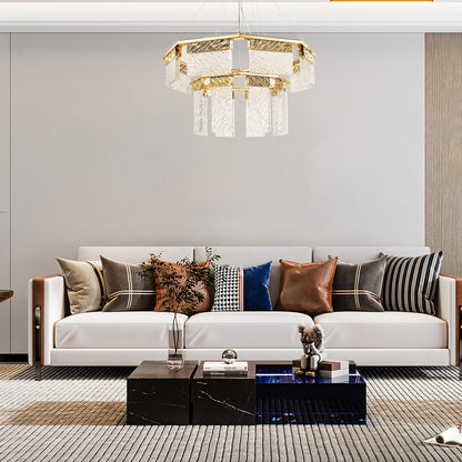 2-Tier Round Down-light LED Chandelier