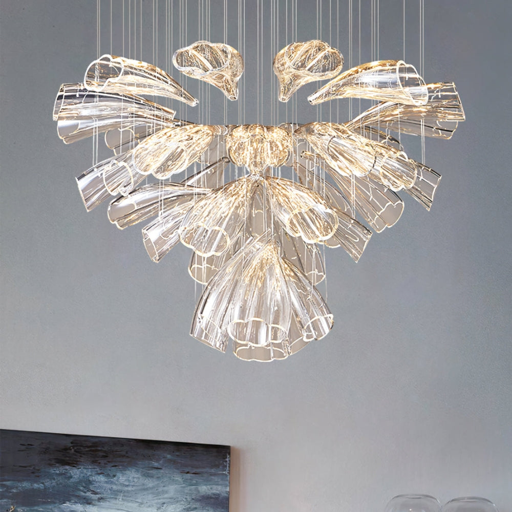 Luxury Glass Lotus Chandelier