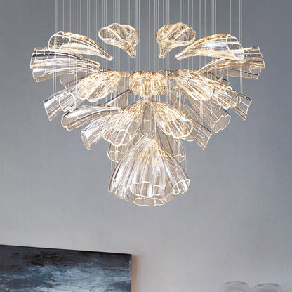 Luxury Glass Lotus Chandelier